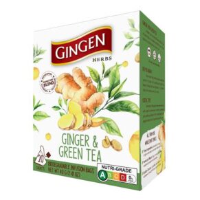 green tea and ginger